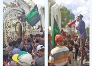 Massa Demo Kantor Gubsu, Pembangunan Sport Center Di Desa Sena Rugikan Masyarakat
