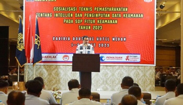 Kemenkumham Sumut Sosialisasi Satker Pemasyarakatan Tentang Intelijen Dan SDP