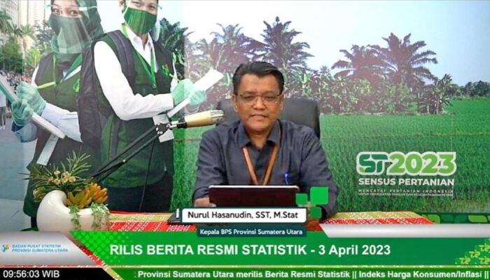 Maret 2023, Sumut Deflasi 0,31 Persen