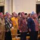 Pj Wali Kota Lhokseumawe Dr. Imran, M.Si, MA.Cd ketika mengikuti Rapat Koordinasi Nasional (Rakornas) Bidang Ketahanan Ekonomi, Sosial dan Budaya Se-Indonesia di Hotel Claro Kendari, Sulawesi Tenggara (Sultra), Selasa (11/4). Waspada/Ist