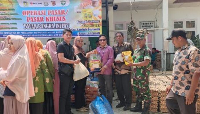 Pemkab Aceh Besar Kembali Gelar Operasi Pasar Di 4 Kecamatan