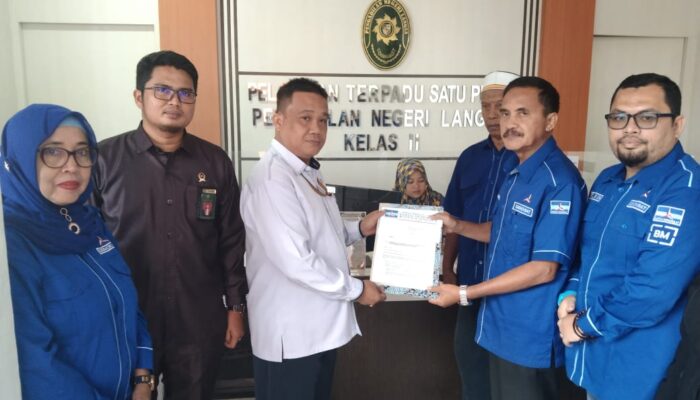 Partai Demokrat Minta Perlindungan Hukum Di PN Langsa