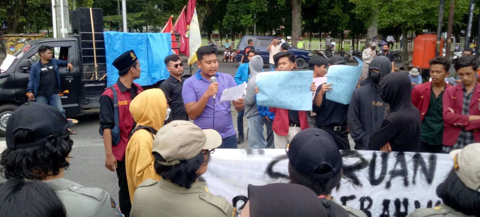 Mahasiswa Dan Pemuda P.Siantar Aksi Jilid II Tolak UU Ciptaker