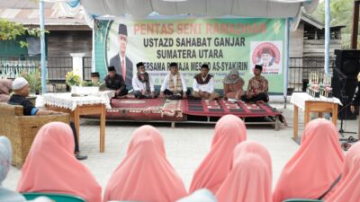 Wujud Fastabiqul Khairat, Usbat Ganjar Sumut Gelar Lomba Selawatan di Desa Padang Tualang