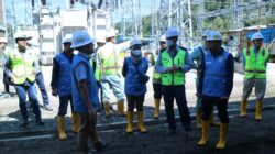 Jajaran manajemen PT PLN (Persero) UIP Sumbagut, melakukan site visit ke proyek PLTA atau Hydroelectric Power Plan Construction Project Peusangan 1&2 (88 MW) di Takengon, Kabupaten Aceh Tengah, Provinsi Aceh, Selasa (4/4/2023).