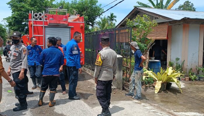 Diduga Korsleting, Satu Rumah Permanen Terbakar