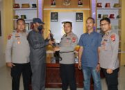 Kapolres Aceh Tamiang Terima Penyerahan Sepucuk Senpi AK
