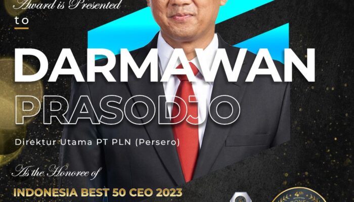 Transformasi PLN Jadi Lebih Efisien, Dirut PLN Raih Indonesia Best 50 CEO