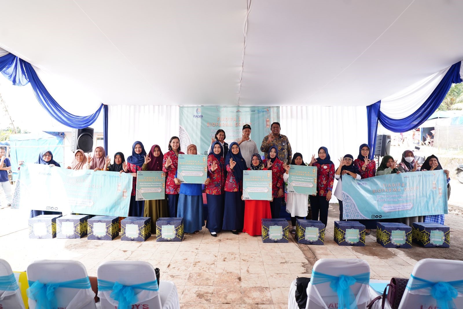 Berbagi Kebaikan di 9 Propinsi, Kolaborasi Biofarma Group dan FIADIFA Gelar Tali Kasih Ramadan