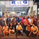 Pengurus dan anggota RRG Club Indonesia usai gelar baksos dan buka puasa bersama di sekretariat Jl. Karya Kasih, Medan Johor, Minggu (9/4). Waspada/Ist
