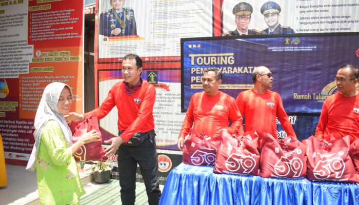 Rutan Labuhandeli Laksanakan Touring Dan Bakti Sosial