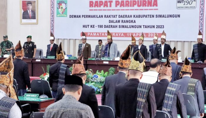 DPRD Gelar Rapat Paripurna HUT Ke-190 Simalungun