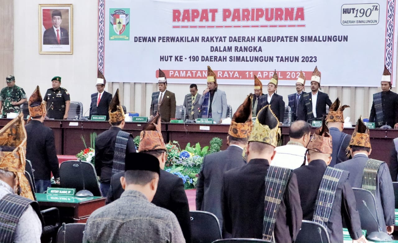 DPRD Gelar Rapat Paripurna HUT Ke-190 Simalungun