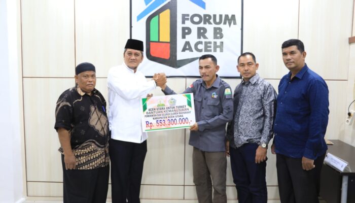 Rp553.300.000 Sumbangan Pemkab Aceh Utara Untuk Gempa Turki