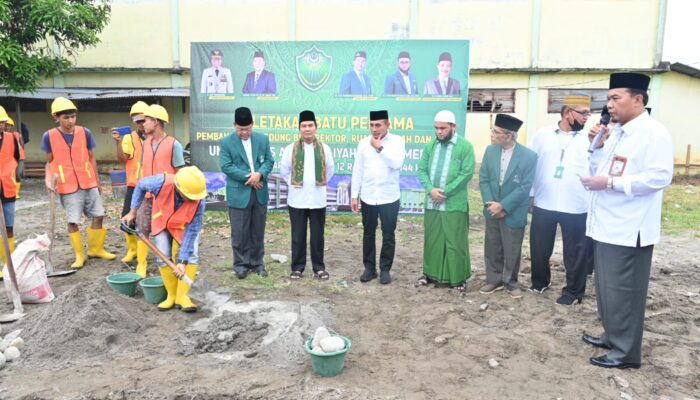 Gubsu Letakkan Batu Pertama Pembangunan Gedung Baru  UNIVA 
