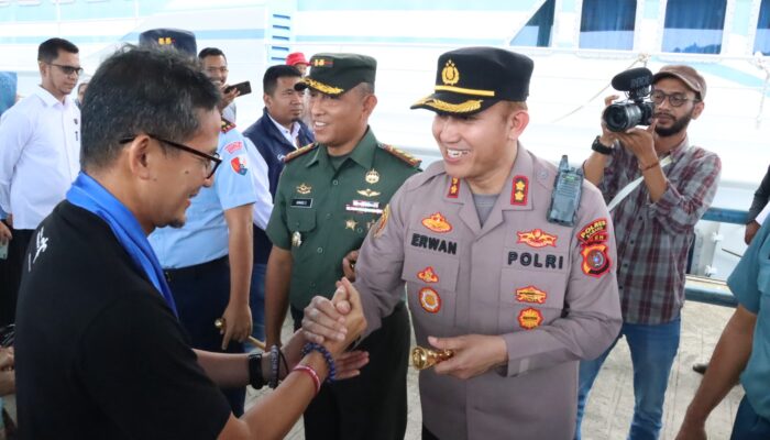 Kapolres Sabang Dan Anggota Forkopimda Sambut Menparekraf RI
