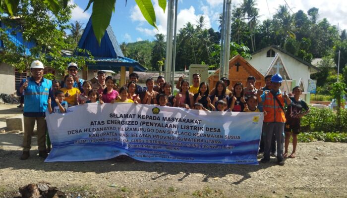 PLN Hadir, Terangi Tiga Desa Terpencil Di Nias