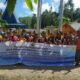 Masyarakat desa terpencil di Kecamatan Susua, Kabupaten Nias, foto bersama pihak PLN pada pelaksanaan penyalaan listrik setelah mendapatkan penerangan listrik dari PLN Unit Induk Distribusi Sumatera Utara.