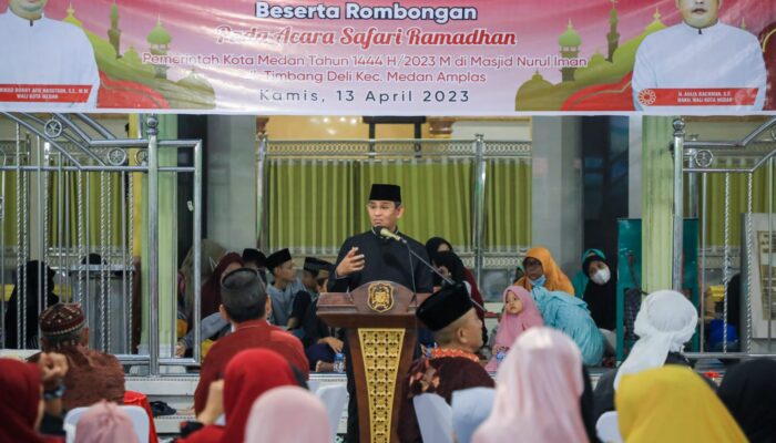 Warga Medan Amplas Antusias Ikuti Safari Ramadan Pemko Medan