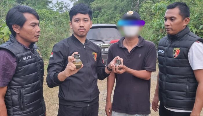 Petani Pidie Serahkan Dua Granat Aktif Ke Polisi