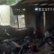 Kondisi bagian dapur rumah Nuraini di Dusun Pendidikan Gampong Paya Bujok Seleumak, Kecamatan Langsa Baro yang terbakar, Kamis (6/4) sekira pukul 10:40. Waspada/ist
