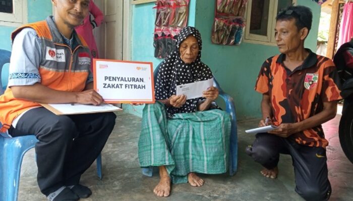 Rumah Zakat Dan BSI Sabang Salurkan Zakat Fitrah