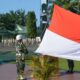Ratusan prajurit dan PNS Korem 022/PT beserta Satdisjan mengikuti upacara bendera di halaman Makorem 022/PT, Jl. Asahan, Km 3,5 Pematangsiantar, Senin (10/4).(Waspada-ist).