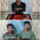 Tersangka MAI, pengedar sabu-sabu yang ditangkap di pinggir jalan Gampong Kapa, Kecamatan Langsa Timur, serta, RF dan De yang ditangkap di belakang sebuah rumah di Gp. Lengkong, Kecamatan Langsa Baro, Senin (3/4). Waspada/dede