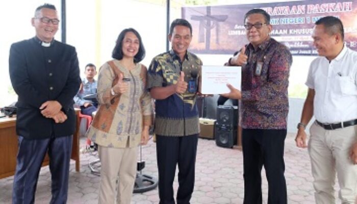 SMKN 1 Medan Rayakan Paskah Di LPKA Kelas 1 Medan