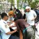 SEJUMLAH pemudik mendatangi Dinas Perhubungan Kota Medan di Taman Ahmad Yani untuk mengambil tiket. Sebanyak 4.135 pemudik telah mengambil tiket di posko yang sebagian besar tujuan Medan Panyabungan. Waspada/Ist