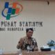 Kepala BPS Provinsi Sumut, Nurul Hasanudin kegiatan Forum Konsultasi Publik (FKP) Registrasi Sosial (Regsosek) mulai 2 hingga 21 April 2023, pada Sosialisasi Indikator Sosial Ekonomi, FKP Regsosesk dan Sensus Pertanian 2023 di Provinsi Sumatera Utara untuk Wartawan, Selasa (2/5).
