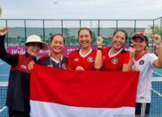 Tim Tenis Putri Akhiri Puasa Emas