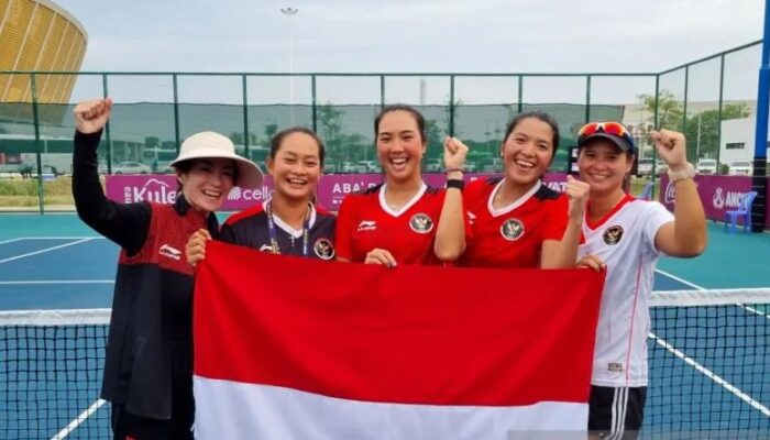 Tim Tenis Putri Akhiri Puasa Emas