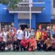 KEPALA BPMP Provsu Drs Irwan Safii MPd foto bersama usai memimpin Upacara Hardiknas 2023 di Halaman Kantor Jalan Asam Kumbang Medan. Waspada/ist