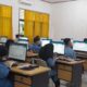 Para santri Darul Mursyid saat mengikuti olimpiade HKIMO secara online. Waspada/ist