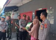 Aksi Kemanusiaan, Polsek Dan Koramil Lawe Bulan Salurkan Bantuan Sembako