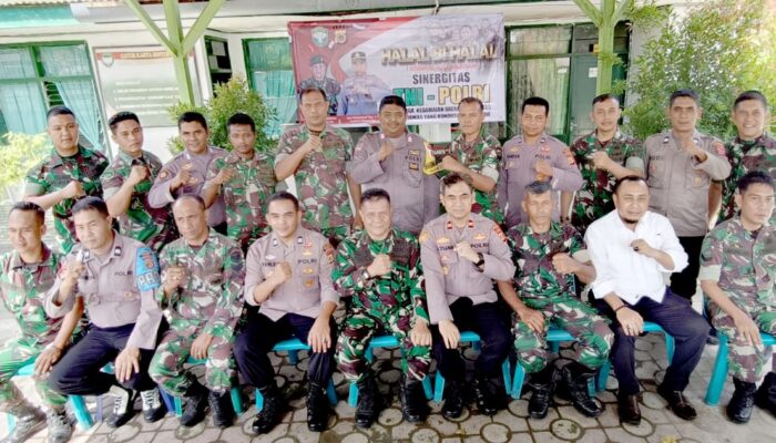 Koramil 07 Dan Polsek Simpang Tiga Gelar Halalbihalal