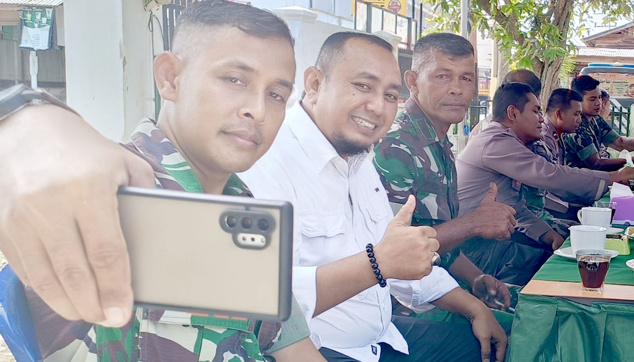 Koramil 07 Dan Polsek Simpang Tiga Gelar Halalbihalal