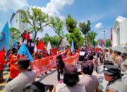 Polrestabes Medan Kawal Aksi Unjuk Rasa Hari Butuh Internasional