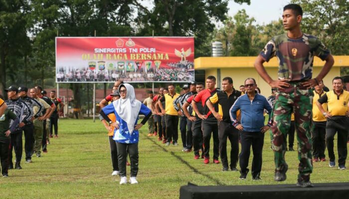 Polres Siantar Gelar Olahraga Bersama