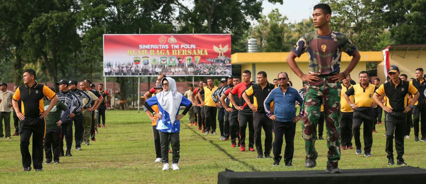 Polres Siantar Gelar Olahraga Bersama