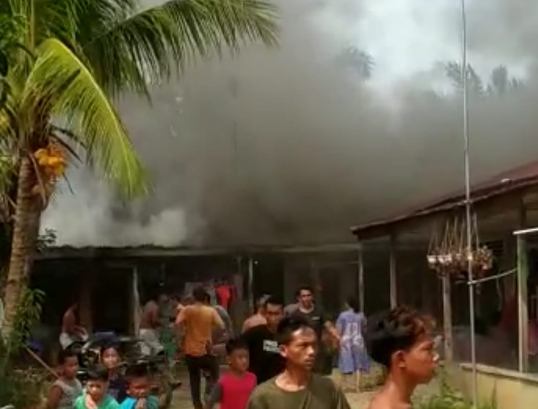 4 Rumah Terbakar Di Aceh Tamiang