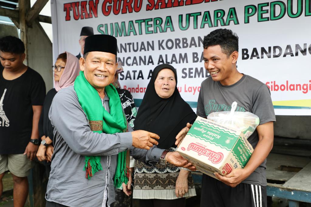 Sejurus Aksi Sosial TGS Ganjar Sumut Bantu Korban Banjir Bandang Sembahe Kabupaten Deli Serdang