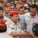 KETUA Dewan Pembina Purnawirawan Pejuang Indonesia Raya (PPIR) yang juga Ketua Umum Partai Gerindra Prabowo Subianto menghadiri reuni akbar dan halal bihalal PPIR di Jogja Expo Center (JEC), Yogyakarta, Rabu (3/5/2023). (Foto: Waspada/Tim Media Prabowo)