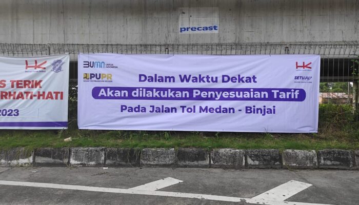HK Segera Naikkan Tarif Tol Medan-Binjai