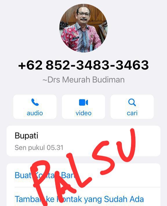 Foto Pj Bupati Aceh Tamiang Dicatut OTK