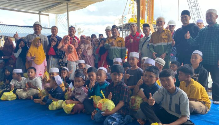 Jelang Spud-in Sumur T-13, SMGP Gelar Doa Serta Santuni Anak Yatim