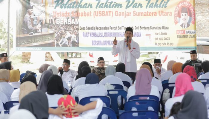 Usbat Ganjar Adakan Pelatihan dan Penuhi Kebutuhan Majelis Taklim di Deli Serdang