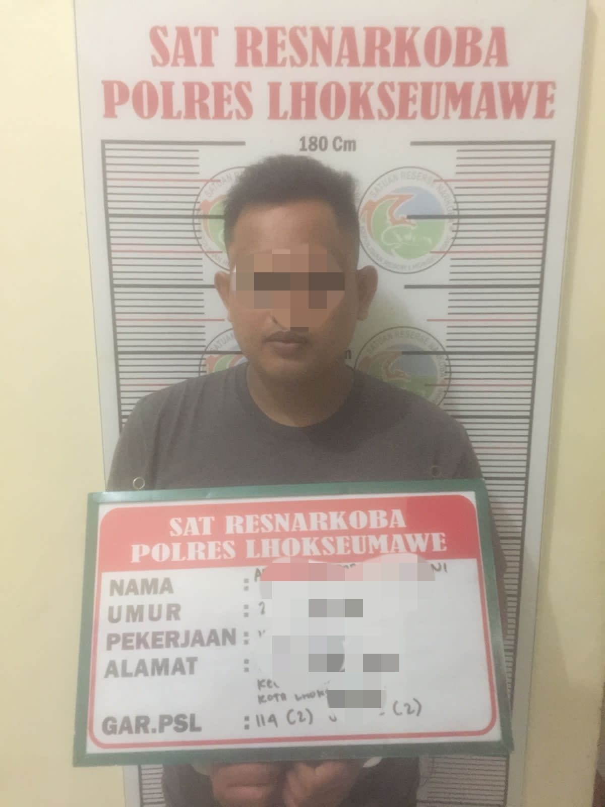 Polres Lhokseumawe Ciduk Dua Tersangka Narkoba