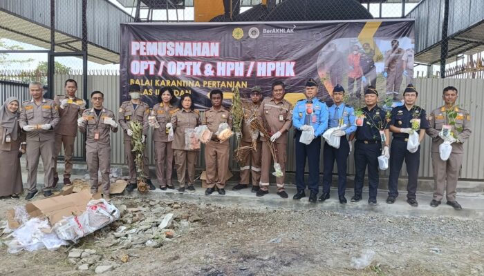 BKP Kelas II Medan Musnahkan Daging Sapi Campur Babi Asal Malaysia